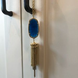 Kendra Scott Rayne Necklace In Cobalt